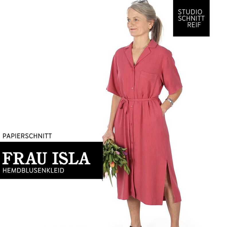 FRAU ISLA Camicia-abito con collo rovesciato | Studio Schnittreif | XS-XXL,  image number 1