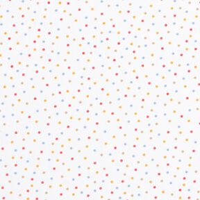 tessuto arredo satin di cotone Piccoli pois colorati – bianco, 