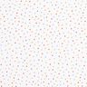 tessuto arredo satin di cotone Piccoli pois colorati – bianco,  thumbnail number 1