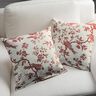 Lino per complementi di arredo Uccelli – rosso carminio,  thumbnail number 5