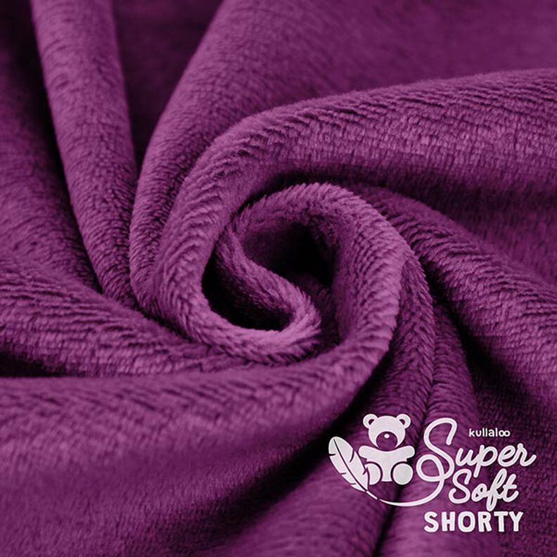 Vellutino nicki SHORTY [1 m x 0,75 m | altezza pelo: 1,5 mm] - melanzana | Kullaloo,  image number 4