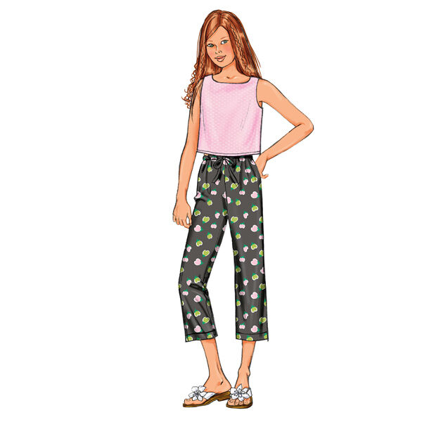 abito ragazza|pantalone, Butterick 3860|140 - 158, image number 3