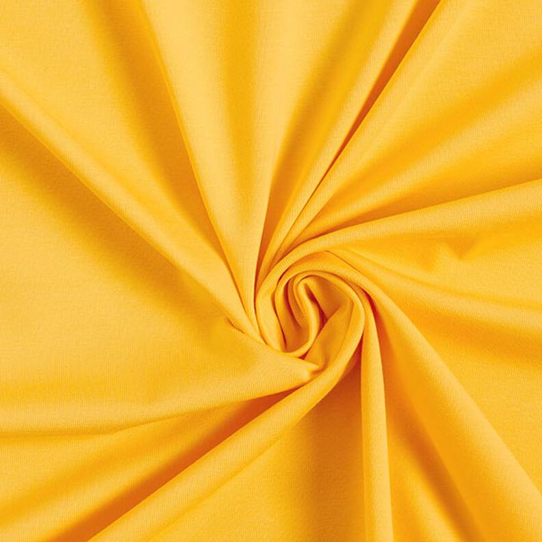 jersey di cotone medio tinta unita – giallo sole,  image number 1