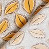 tessuto in cotone cretonne Foglie artistiche – giallo curry,  thumbnail number 4