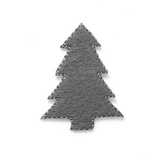 applicazione Feltro Albero di Natale [4 cm] – grigio, 