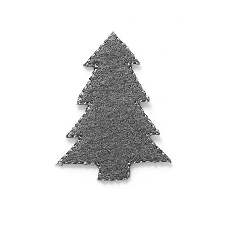 applicazione Feltro Albero di Natale [4 cm] – grigio,  image number 1