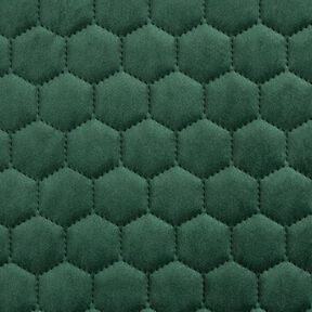 tessuto tappezzeria velluto trapuntato motivo a nido d’ape – verde scuro, 