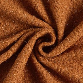 Fili lucidi lavorati a maglia bouclé – caramello, 