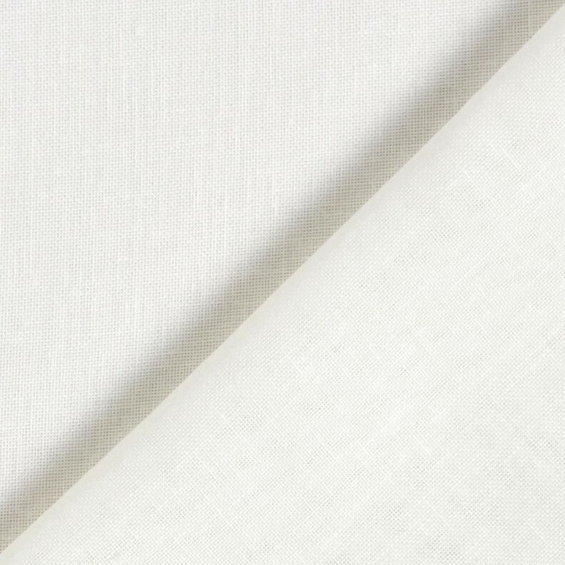 tessuto per tende a vetro misto lino tinta unita – bianco lana, image number 4