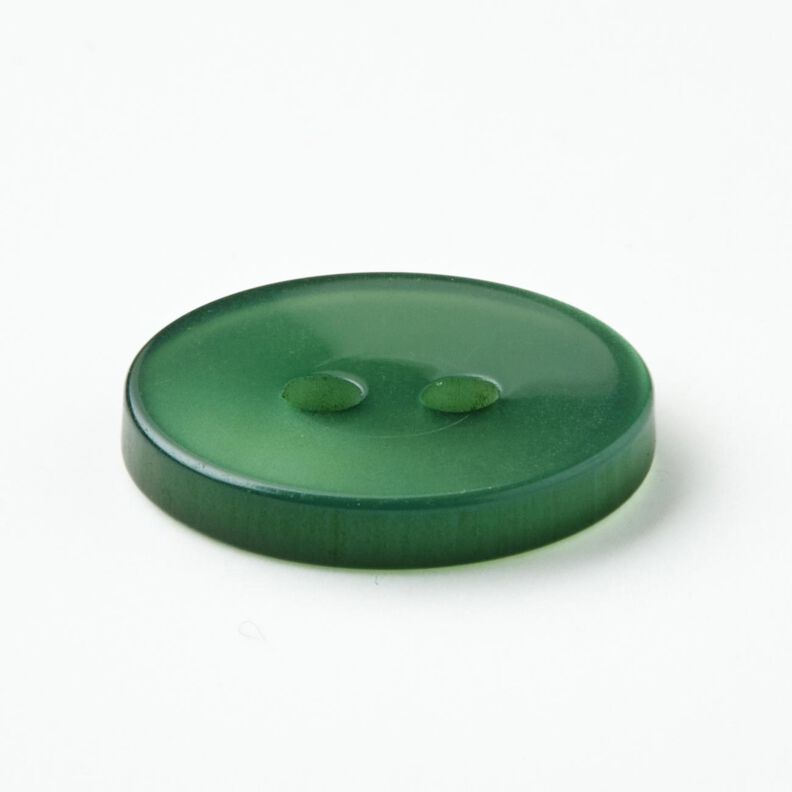 Bottone a 2 fori lucido [Ø 15 mm] – verde abete,  image number 2