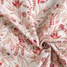 mussolina / tessuto doppio increspato Fiori folkloristici – naturale/rosso,  thumbnail number 3