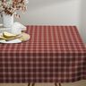 tessuto arredo mezzo panama Quadri classici – rosso borgogna/naturale,  thumbnail number 8