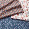 tessuto in cotone popeline fiori delicati – blu/violetto pastello,  thumbnail number 5