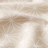 tessuto in cotone cretonne stelle giapponesi Asanoha – sabbia,  thumbnail number 2