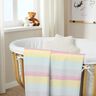Morbido pile strisce arcobaleno pastello – giallo chiaro/rosa,  thumbnail number 6