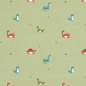 jersey di cotone Dinosauri gioiosi – greige, 
