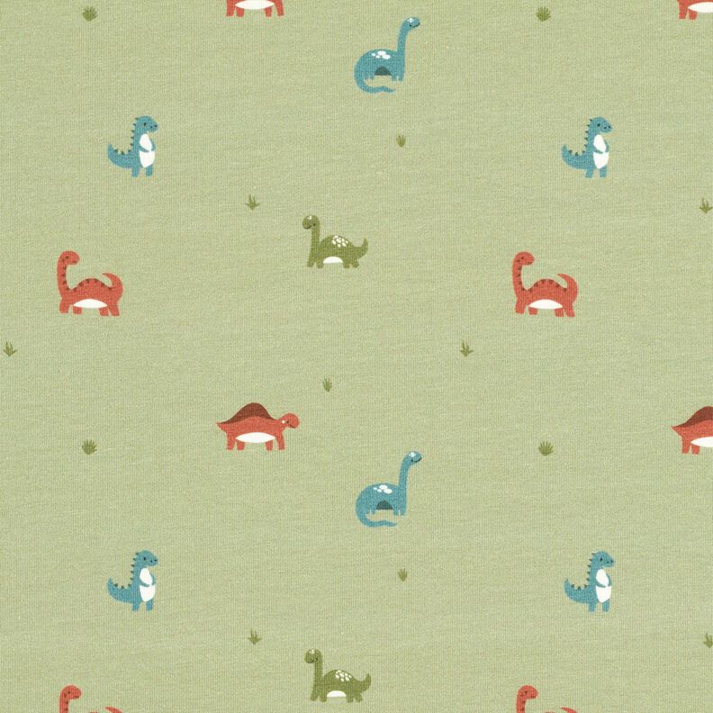 jersey di cotone Dinosauri gioiosi – greige, image number 1