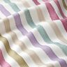 tessuto arredo mezzo panama Strisce ad acquerello – avorio/eucalipto,  thumbnail number 2