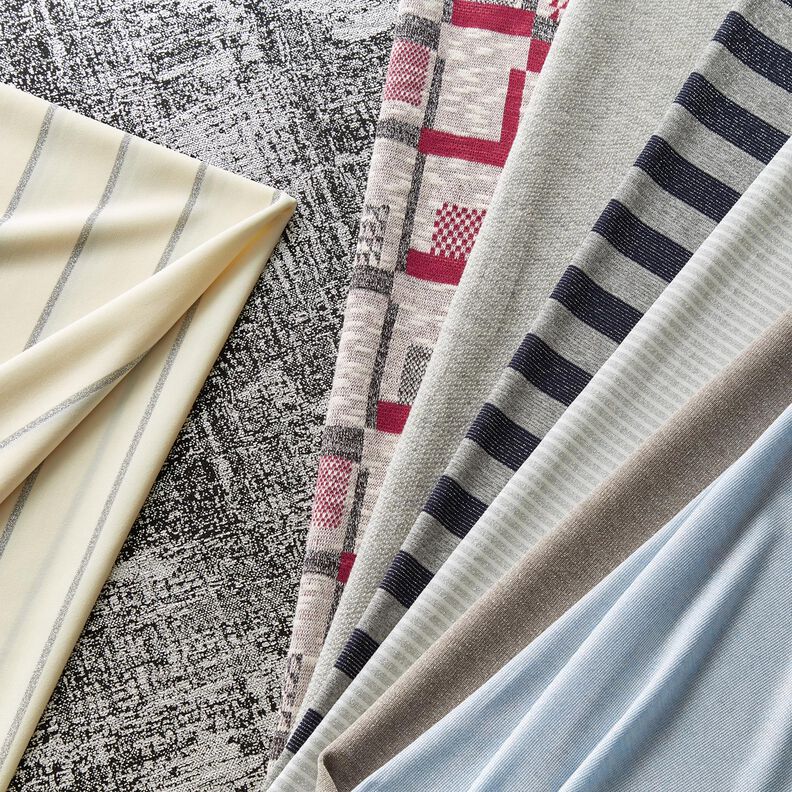 Tessuto jacquard glitterato melange – beige/argento effetto metallizzato,  image number 5