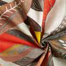 tessuto arredo mezzo panama Foglie tropicali – senape/terracotta,  thumbnail number 3