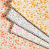 tessuto arredo satin di cotone Mare di fiori – arancio pesca/bianco,  thumbnail number 5