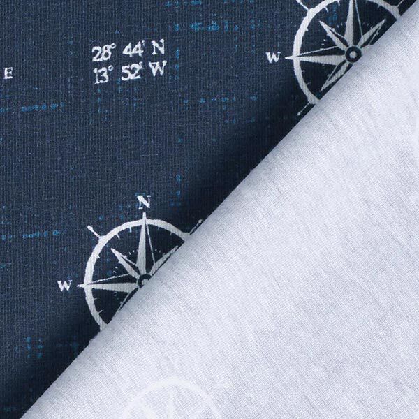 GOTS jersey di cotone bussola | Tula – blu notte, image number 4