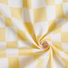 tessuto in cotone cretonne Quadro astratto – bianco/giallo vaniglia,  thumbnail number 3