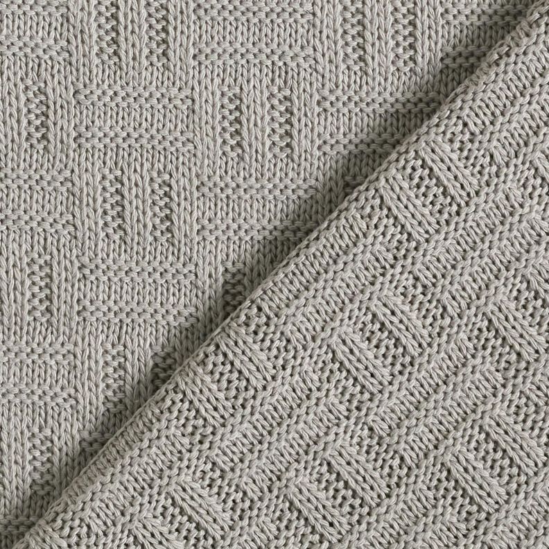 tessuto in maglia Motivo a coste spezzate – grigio chiaro,  image number 4