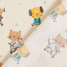 popeline di cotone Cani e gatti sullo scooter – naturale,  thumbnail number 4