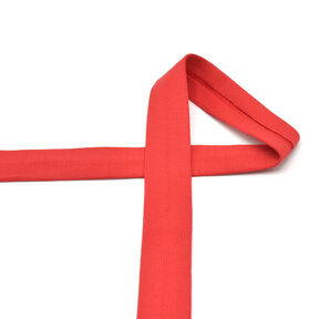 Nastro in sbieco jersey di cotone [20 mm] – rosso, 