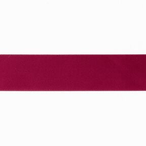 Nastro in satin [25 mm] – rosso Bordeaux, 
