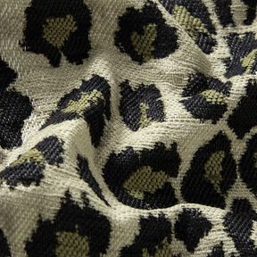 tessuto da tappezzeria Jacquard Leopardo – talpa/cachi, 