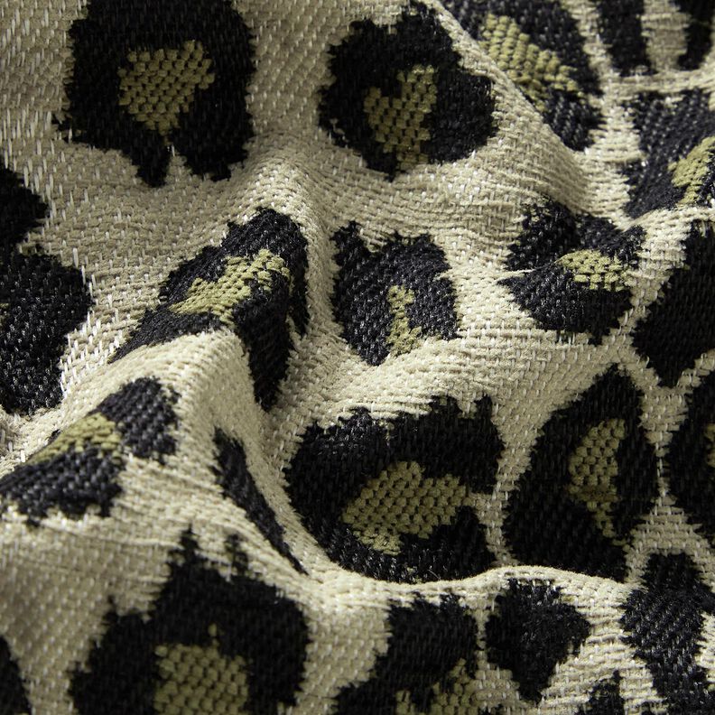 tessuto da tappezzeria Jacquard Leopardo – talpa/cachi,  image number 2