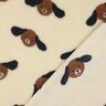 tessuto peluche teste di cane | Poppy Fabrics – beige chiaro/marrone nerastro,  thumbnail number 4