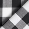 tessuto per camicie Grandi quadretti stile country – bianco/nero,  thumbnail number 4
