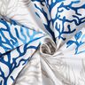 tessuto in cotone cretonne Grandi coralli – bianco/blu,  thumbnail number 3