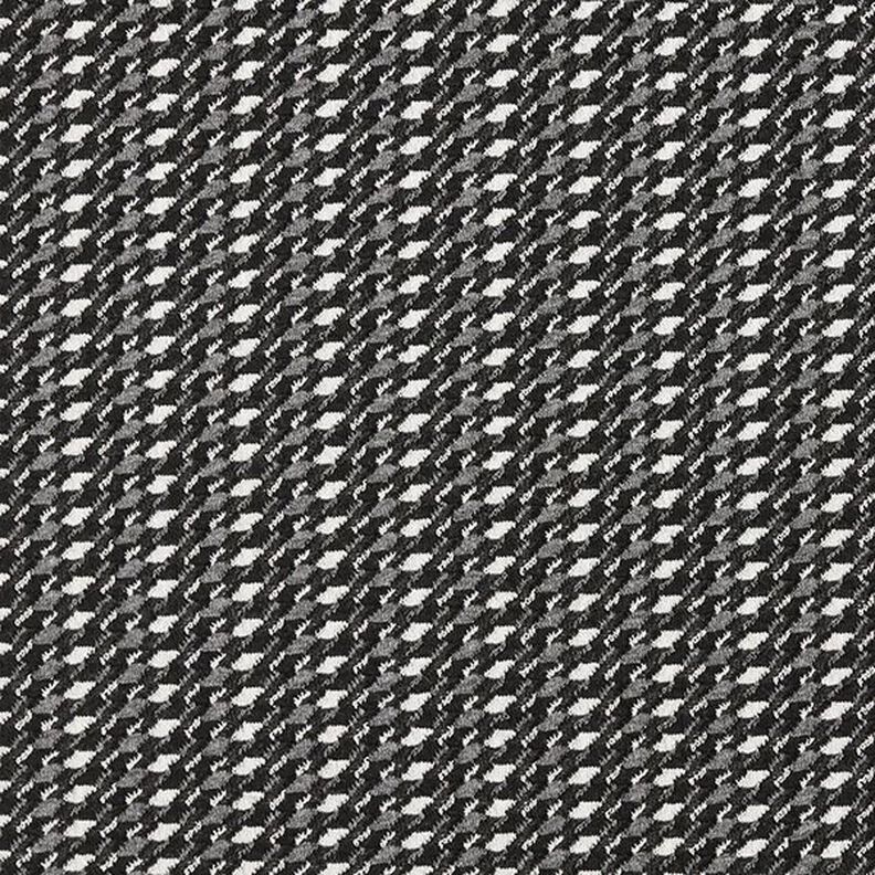 Jacquard jersey misto cotone a quadri – nero/bianco,  image number 1