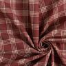 tessuto arredo mezzo panama Quadri classici – rosso borgogna/naturale,  thumbnail number 3