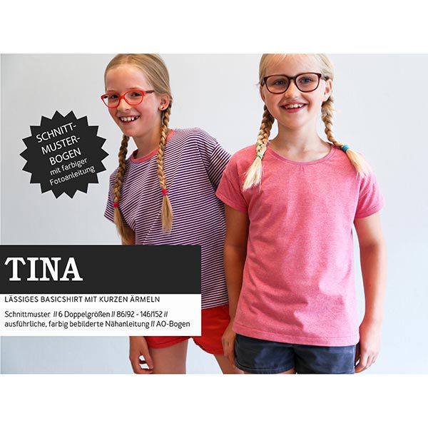 TINA - maglietta casual basic a maniche corte, Studio Schnittreif  | 86 - 152,  image number 1