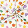 jersey di cotone Frutta felice – bianco lana/arancio pesca,  thumbnail number 3