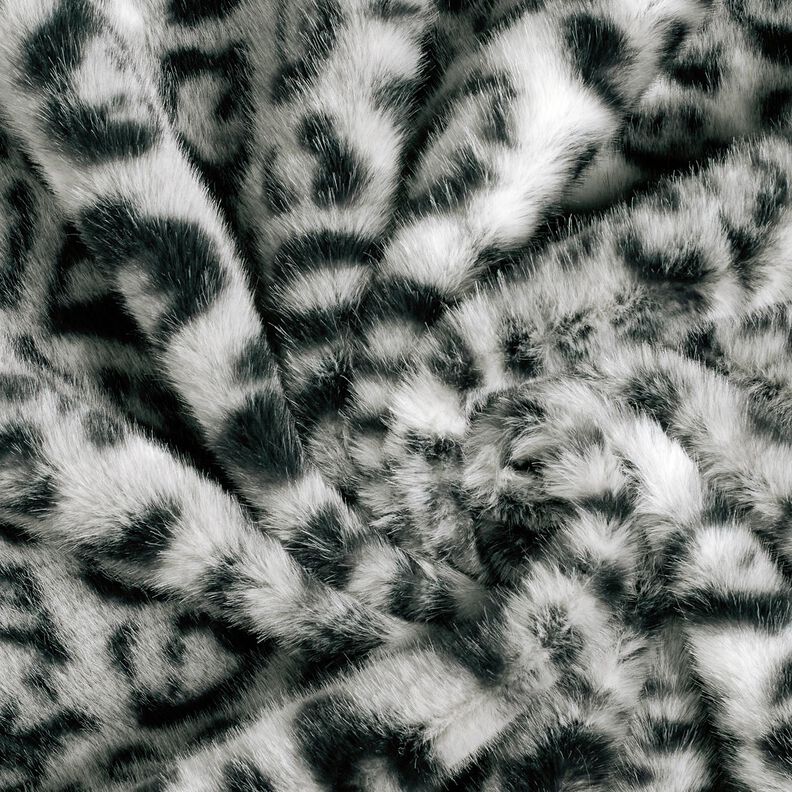 ecopelliccia leopardo delle nevi – argento/antracite,  image number 3
