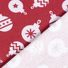jersey di cotone, palline dell'albero di Natale – rosso carminio,  thumbnail number 4