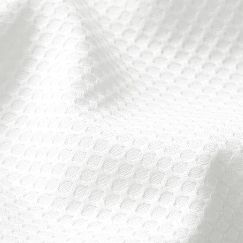 Tessuto per camicia con struttura a rombi – bianco,  image number 2