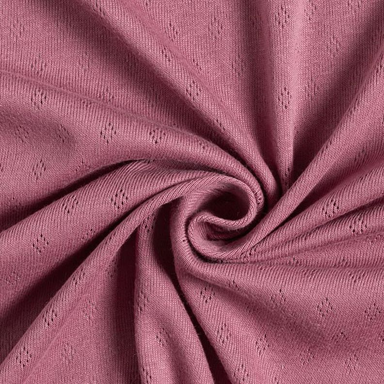 jersey maglia fine con motivi traforati – violetto pastello,  image number 4