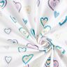 jersey di cotone Cuori variopinti – avorio,  thumbnail number 3