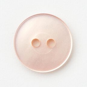 Bottone a 2 fori lucido [Ø 15 mm] – rosé, 
