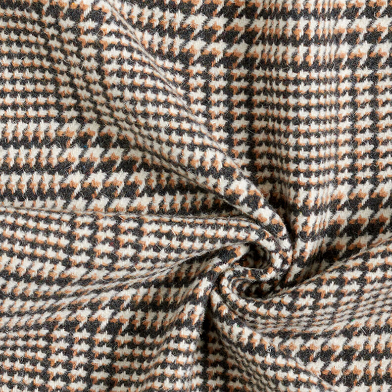 tessuto per cappotti, Principe di Galles – antracite/beige,  image number 3