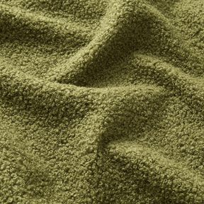 tessuto da tappezzeria Orsacchiotto morbido – verde oliva, 