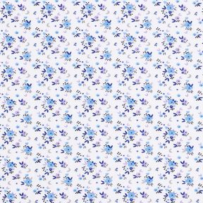 jersey di cotone Fiorellini romantici – bianco, 