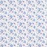 jersey di cotone Fiorellini romantici – bianco,  thumbnail number 1